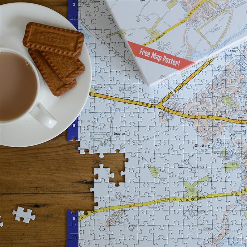 A to Z Map of Stratford-upon-Avon 1000 Piece Jigsaw
