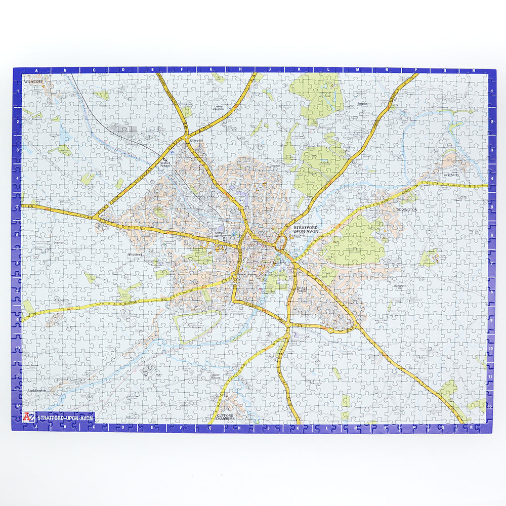 A to Z Map of Stratford-upon-Avon 1000 Piece Jigsaw