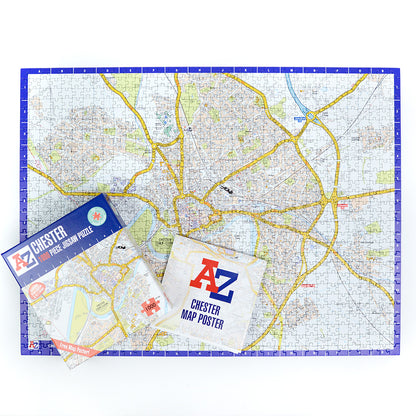 A to Z Map of Chester 1000 Piece Jigsaw