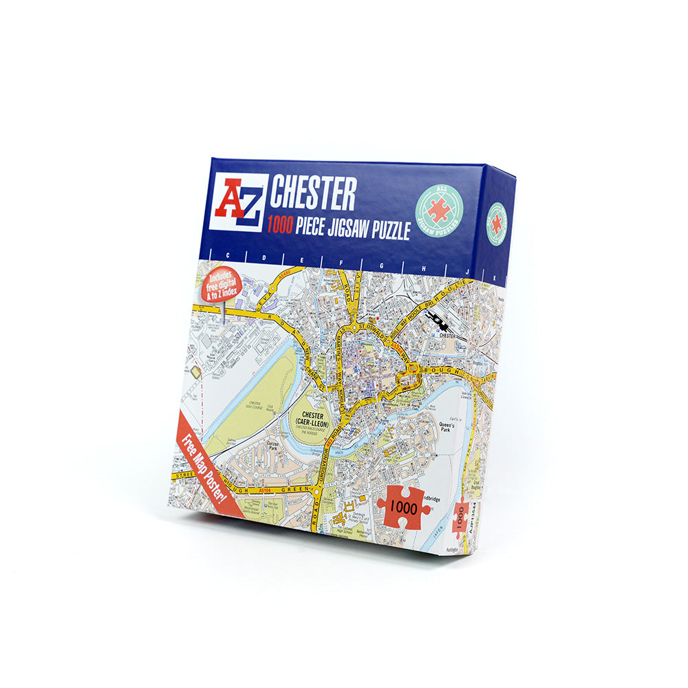 A to Z Map of Chester 1000 Piece Jigsaw
