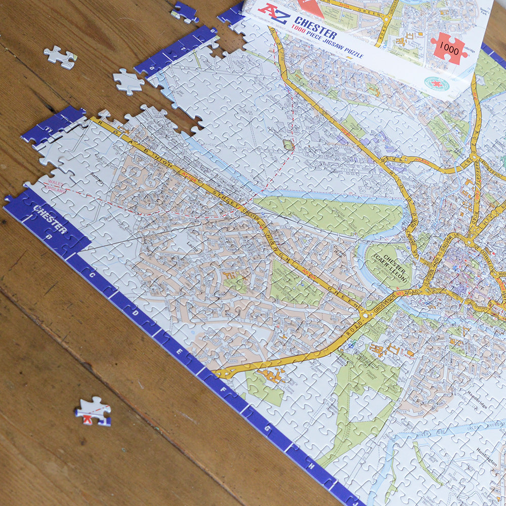 A to Z Map of Chester 1000 Piece Jigsaw