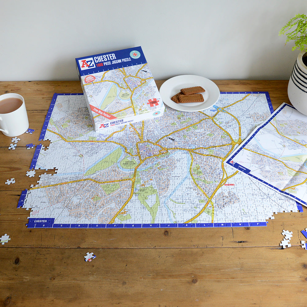 A to Z Map of Chester 1000 Piece Jigsaw