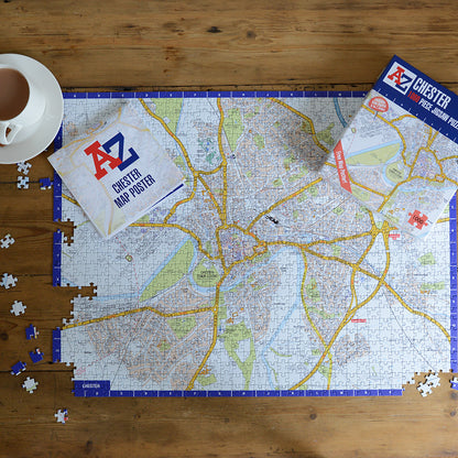 A to Z Map of Chester 1000 Piece Jigsaw