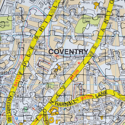 A to Z Map of Coventry 1000 Piece Jigsaw