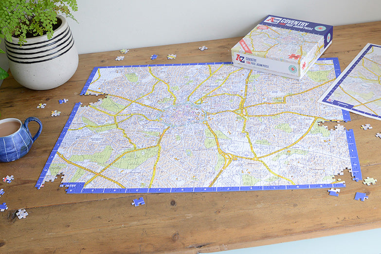 A to Z Map of Coventry 1000 Piece Jigsaw