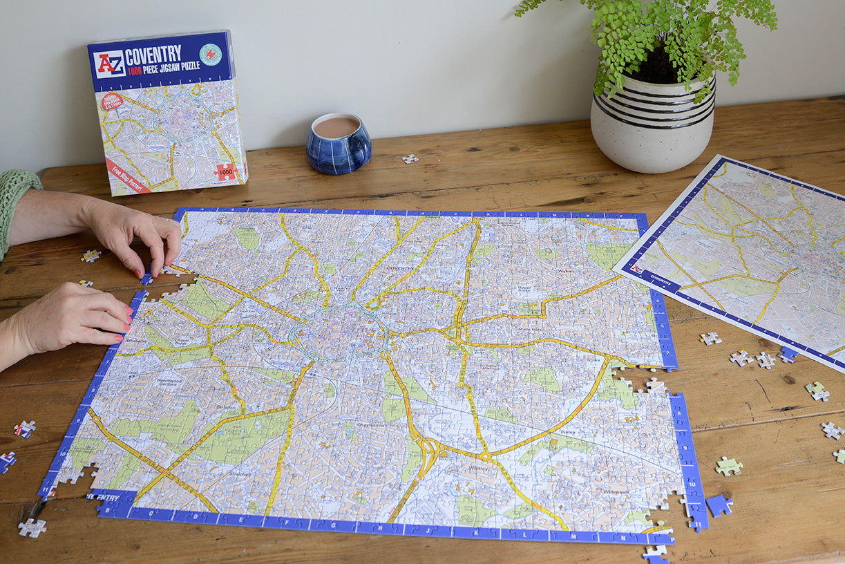 A to Z Map of Coventry 1000 Piece Jigsaw