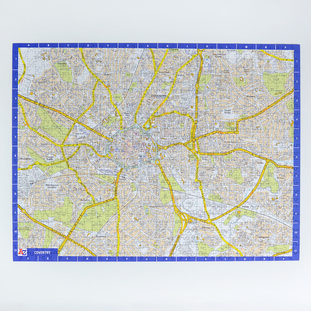 A to Z Map of Coventry 1000 Piece Jigsaw