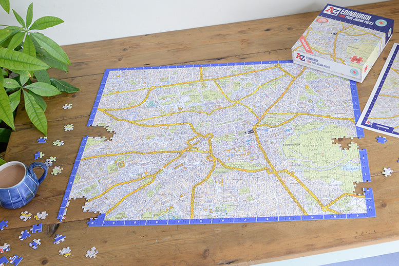A to Z Map of Edinburgh 1000 Piece Jigsaw