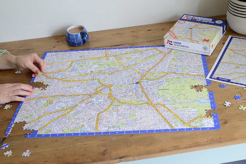 A to Z Map of Edinburgh 1000 Piece Jigsaw