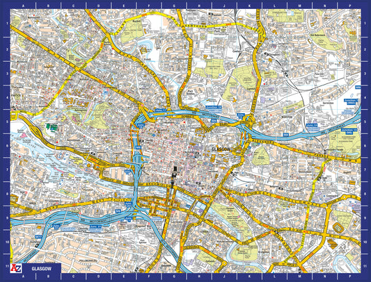 A-Z Map of Glasgow 1000 Piece Jigsaw