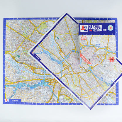 A to Z Map of Glasgow 1000 Piece Jigsaw