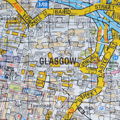 A to Z Map of Glasgow 1000 Piece Jigsaw