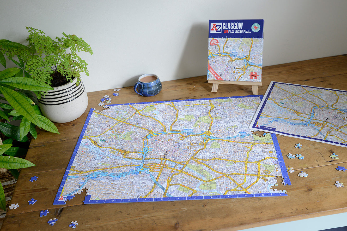 A to Z Map of Glasgow 1000 Piece Jigsaw