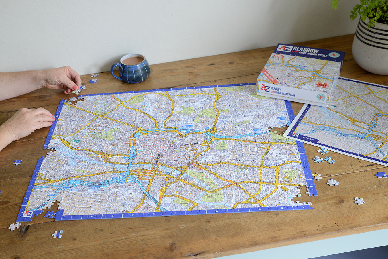 A to Z Map of Glasgow 1000 Piece Jigsaw