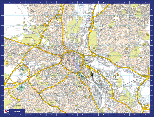 A-Z Map of Derby 1000 Piece Jigsaw