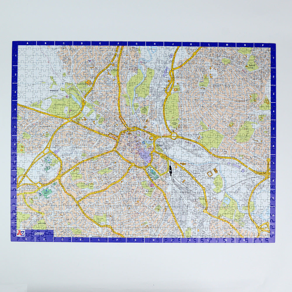 A to Z Map of Derby 1000 Piece Jigsaw
