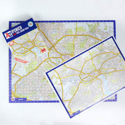 A to Z Map of Ipswich 1000 Piece Jigsaw
