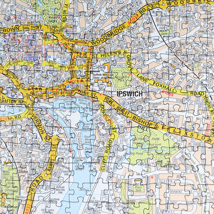 A to Z Map of Ipswich 1000 Piece Jigsaw