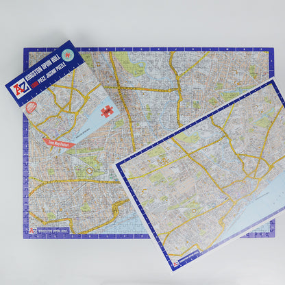 A to Z Map of Kingston Upon Hull 1000 Piece Jigsaw