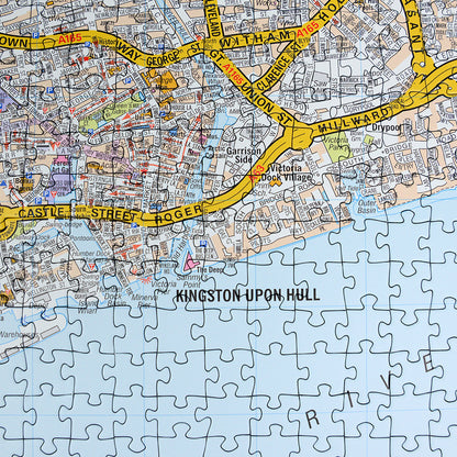 A to Z Map of Kingston Upon Hull 1000 Piece Jigsaw