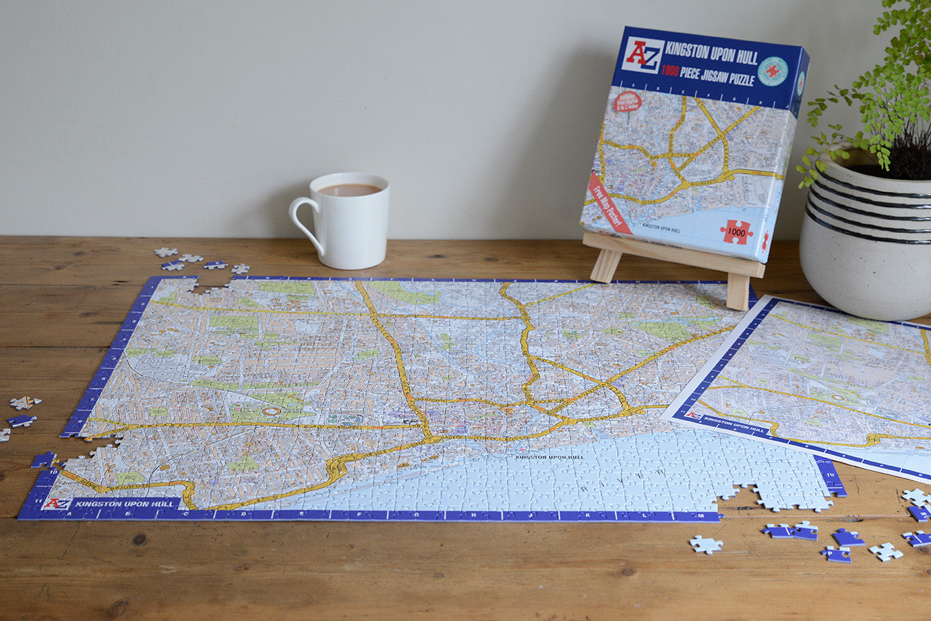 A to Z Map of Kingston Upon Hull 1000 Piece Jigsaw