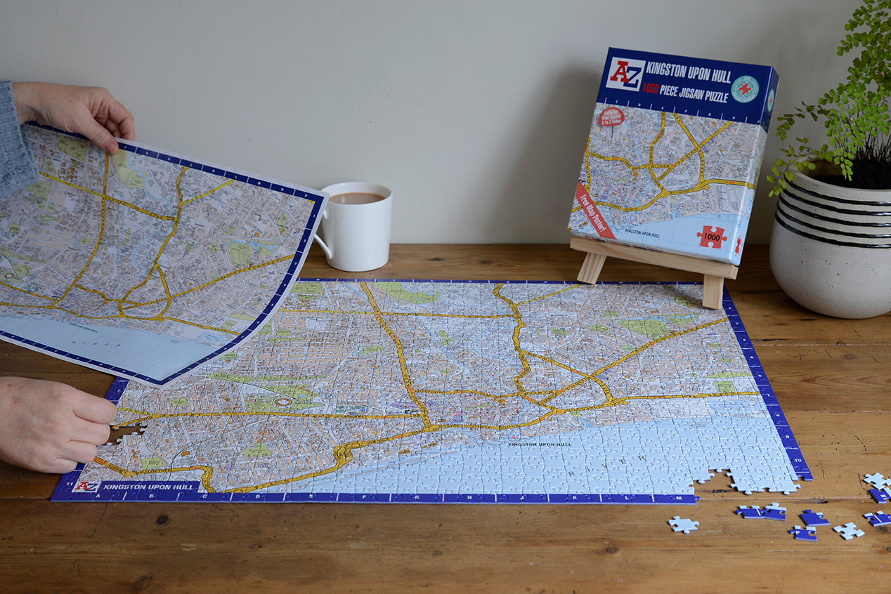 A to Z Map of Kingston Upon Hull 1000 Piece Jigsaw