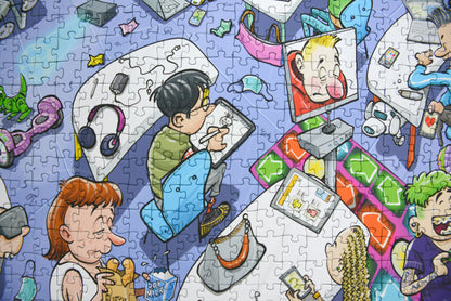 Djigsaw Vu In the Classroom 2 x  1000 Piece Jigsaw Puzzle Set