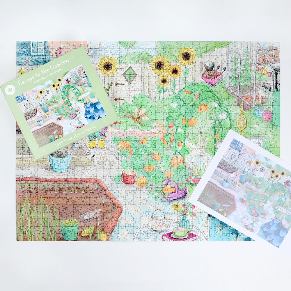 Escape to the Garden 1000 Piece Jigsaw Puzzle – All Jigsaw Puzzles