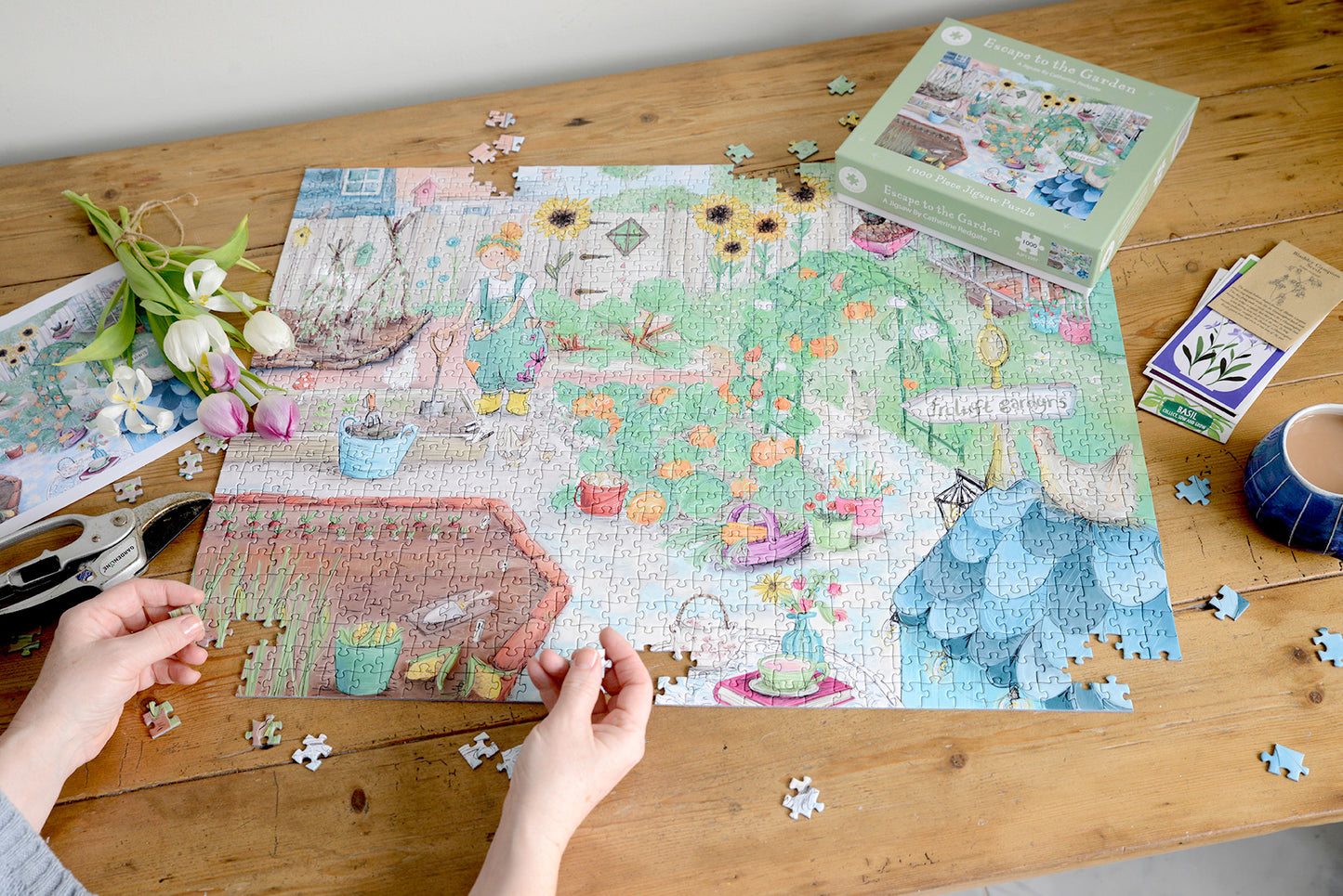 Escape to the Garden 1000 Piece Jigsaw Puzzle