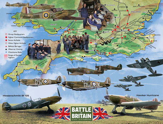 Imperial War Museums Battle of Britain 85th Anniversary 1000 Piece Jigsaw Puzzle