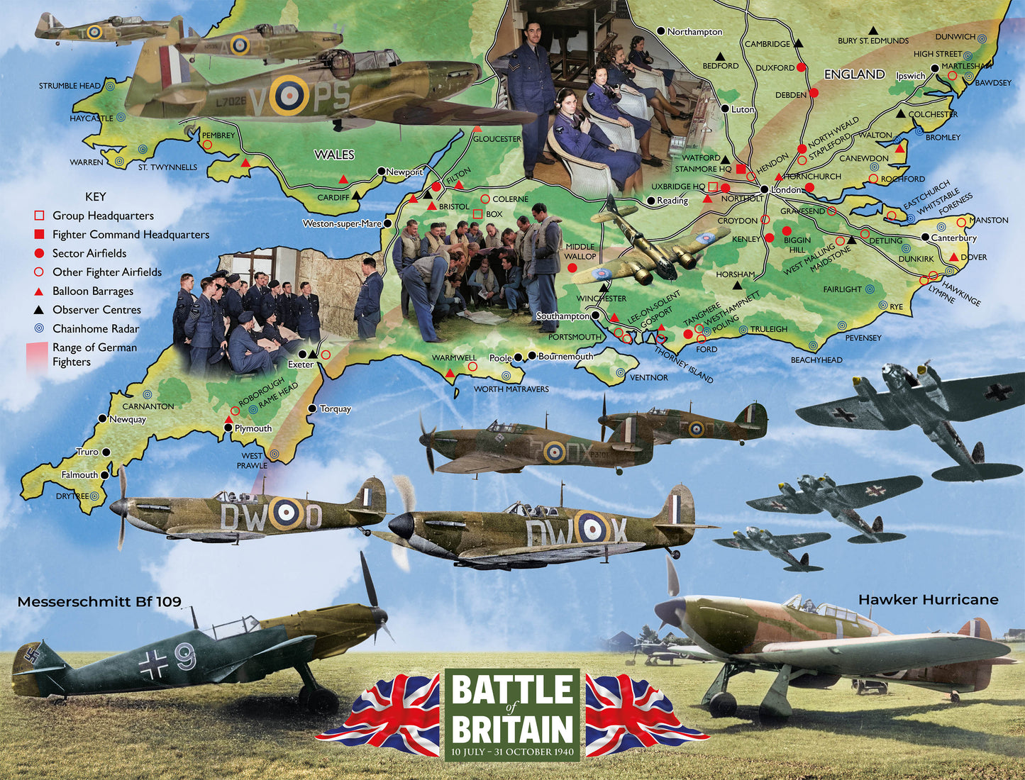 Imperial War Museums 3 x 1000 Piece Jigsaw Puzzle Bundle