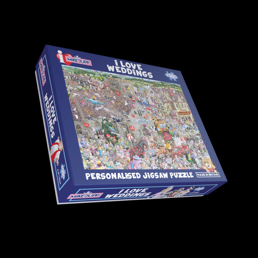 Mike Jupp's I Love Weddings' Personalised Jigsaw Puzzle
