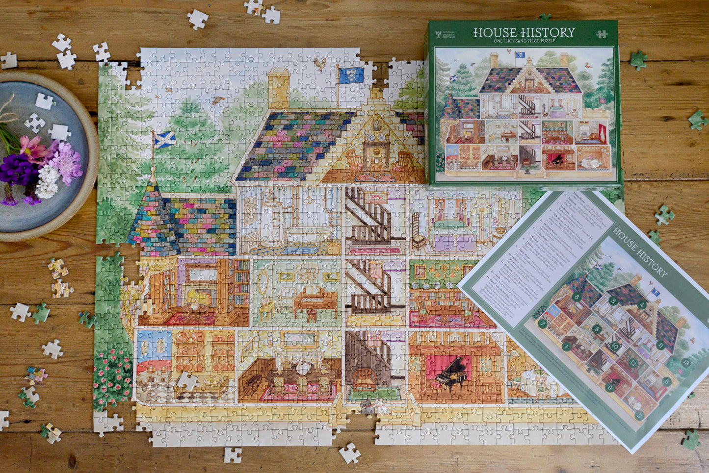 PRE-ORDER National Trust for Scotland House History 1000 piece Jigsaw puzzle