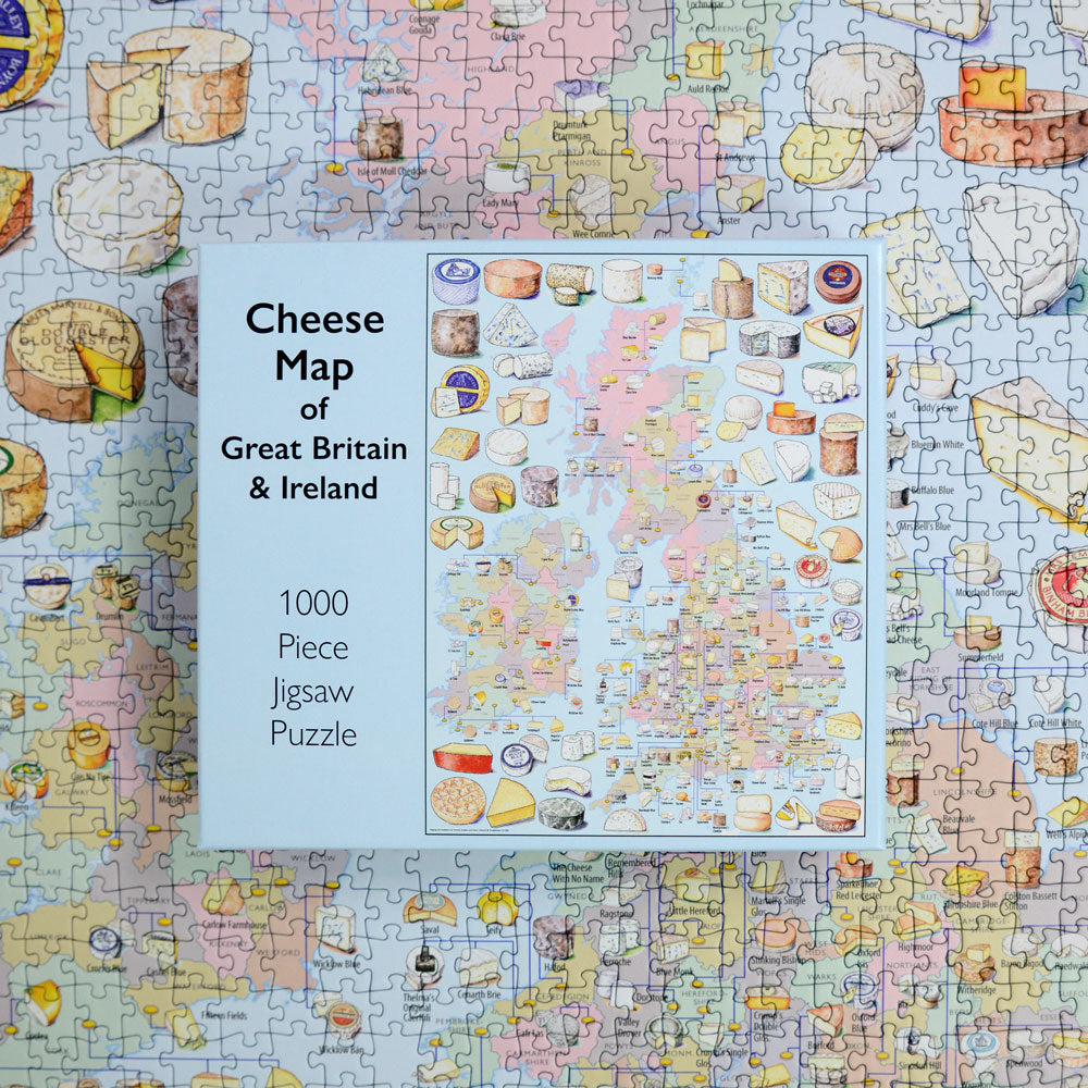 Cheese Map of the UK 1000 Piece Jigsaw Puzzle