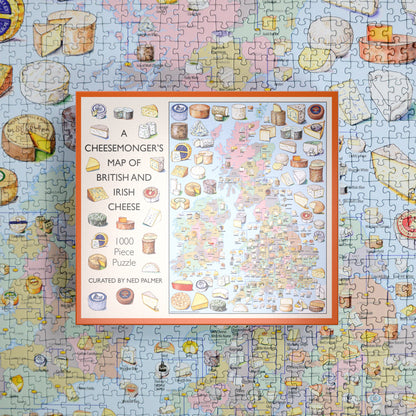 A Cheesemonger's Map of British & Irish Cheese 1000 Piece Jigsaw Puzzle