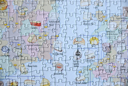 Cheese Map of the UK 1000 Piece Jigsaw Puzzle