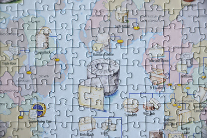 Cheese Map of the UK 1000 Piece Jigsaw Puzzle