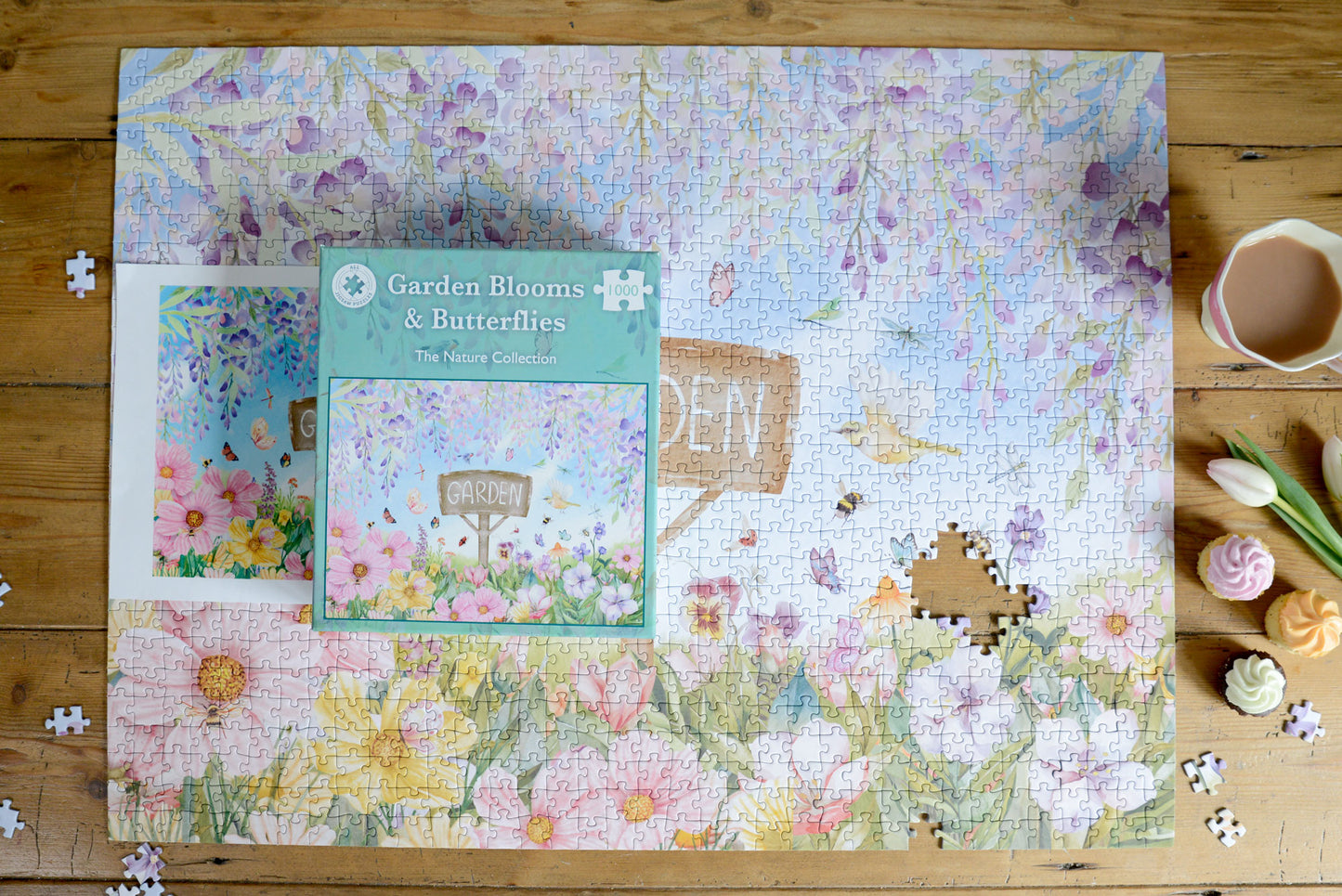 Garden Blooms & Butterflies 1000 Piece Jigsaw Puzzle