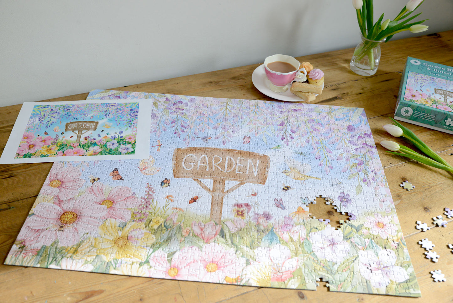 Garden Blooms & Butterflies 1000 Piece Jigsaw Puzzle