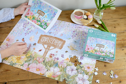 Garden Blooms & Butterflies 1000 Piece Jigsaw Puzzle