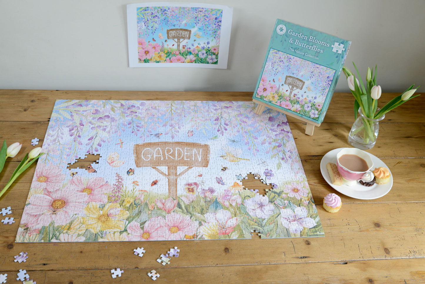 Garden Blooms & Butterflies 1000 Piece Jigsaw Puzzle