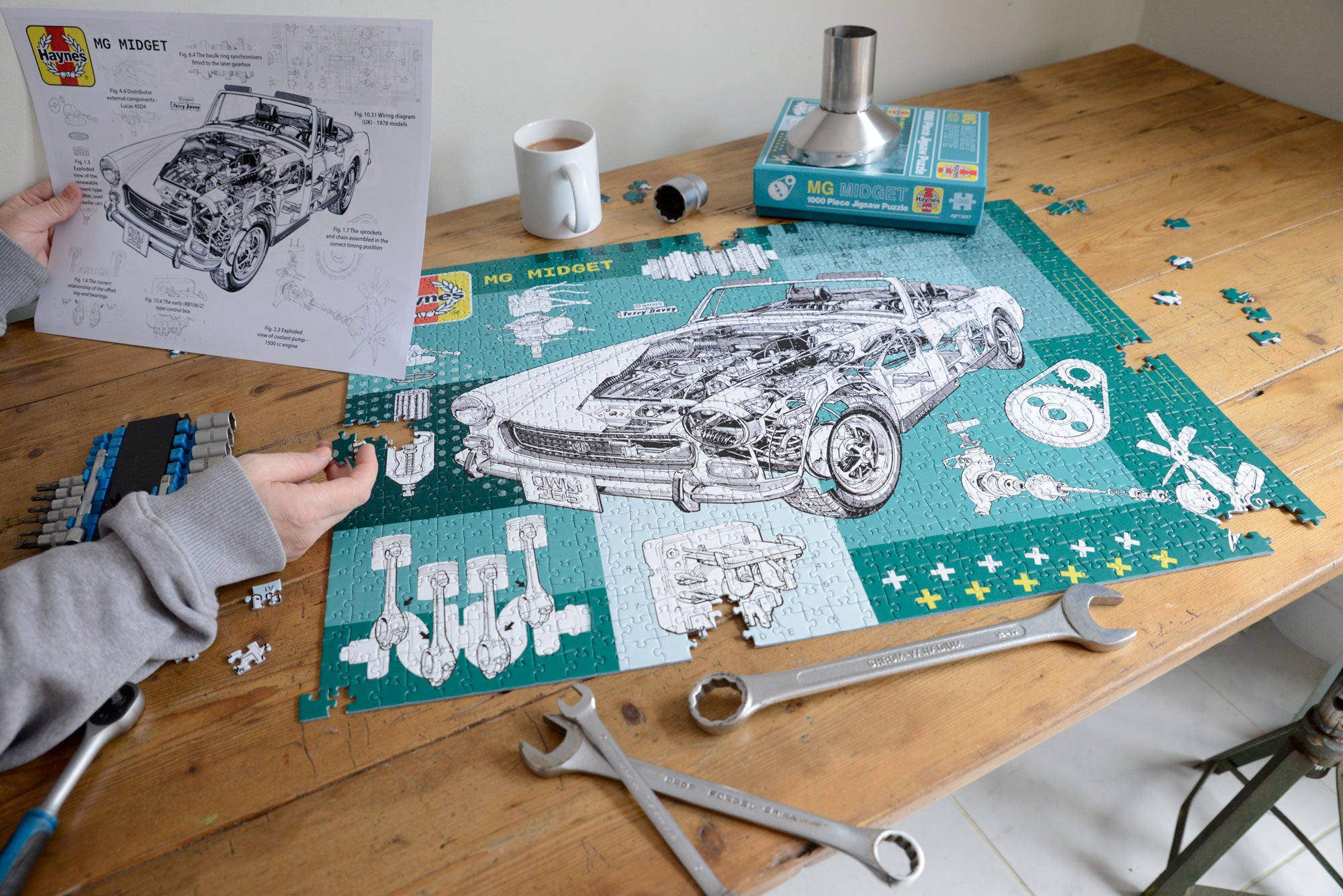 Haynes MG Midget 65th Anniversary 1000 Piece Jigsaw Puzzle – All