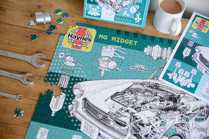 Haynes MG Midget 65th Anniversary 1000 Piece Jigsaw Puzzle