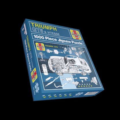 Triumph GT6 jigsaw puzzle box on a white background