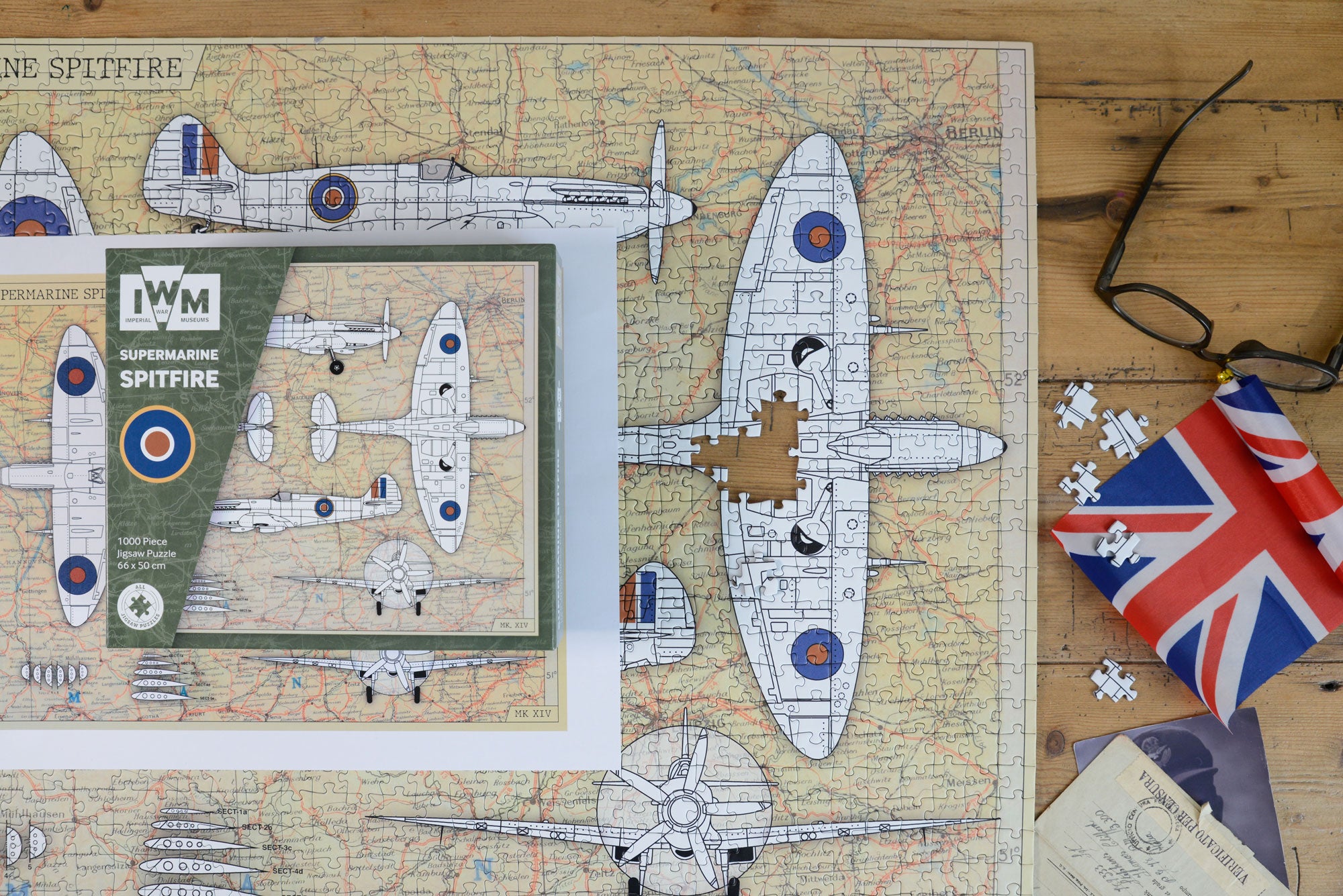 Imperial War Museums Spitfire 90th Anniversary 1000 Piece Jigsaw