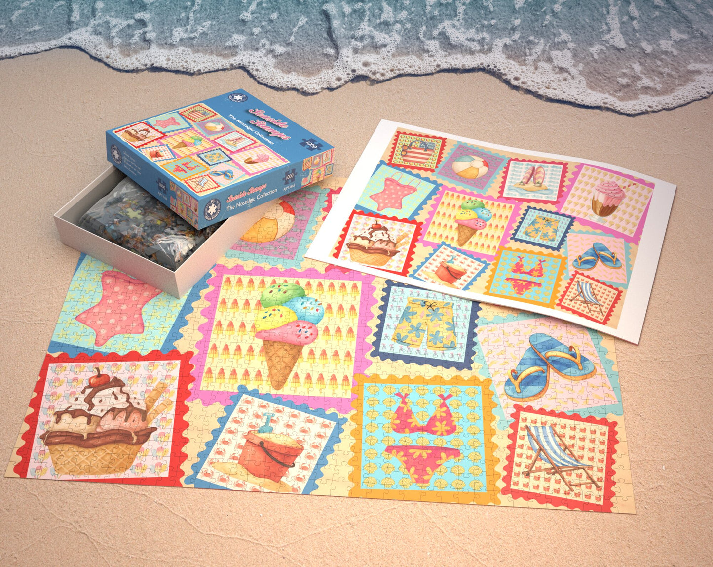 Seaside Stamps 1000 Piece Jigsaw