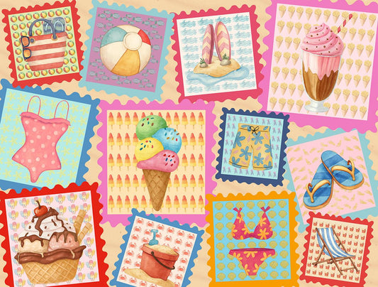 Seaside Stamps 1000 Piece Jigsaw