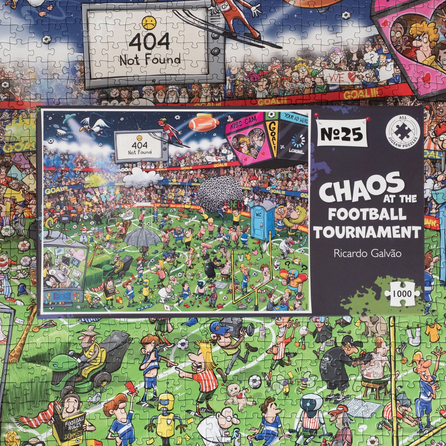 Chaos at The Football Tournament No.25 1000 Piece Jigsaw Puzzle