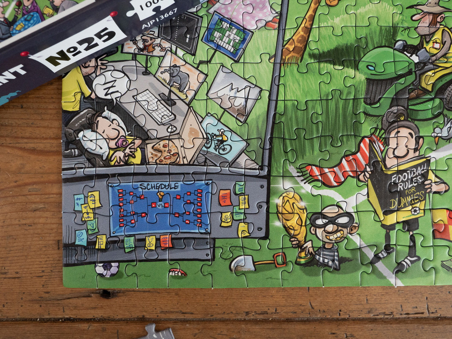 Chaos at The Football Tournament No.25 1000 Piece Jigsaw Puzzle