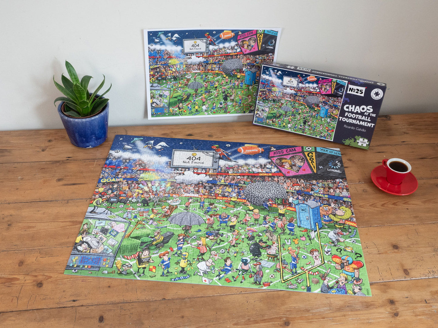 Chaos at The Football Tournament No.25 1000 Piece Jigsaw Puzzle